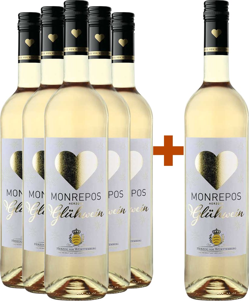 5+1 Paket Herzogs Glühwein weiß
