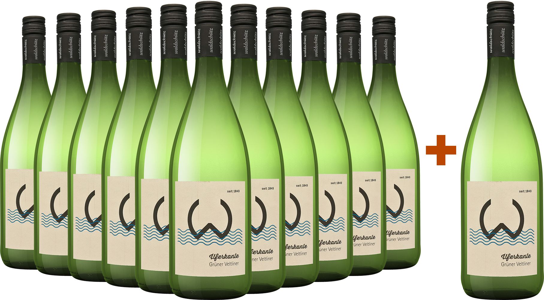 11+1 Paket Uferkante Grüner Veltliner 1,0 L