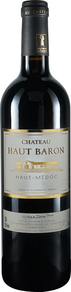 2020 Château Haut Baron Haut-Médoc AOP reflection