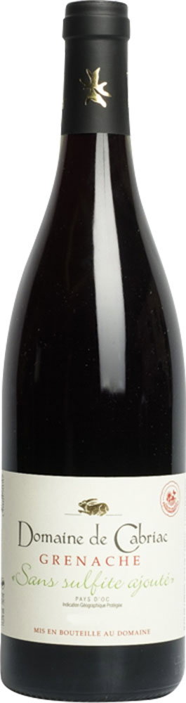 2025 Domaine de Cabriac Grenache sans sulfites Pays d'Oc IGP