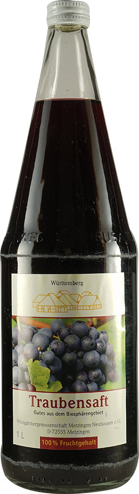 2025 Metzinger Hofsteige Traubensaft rot alkoholfrei 1,0 L