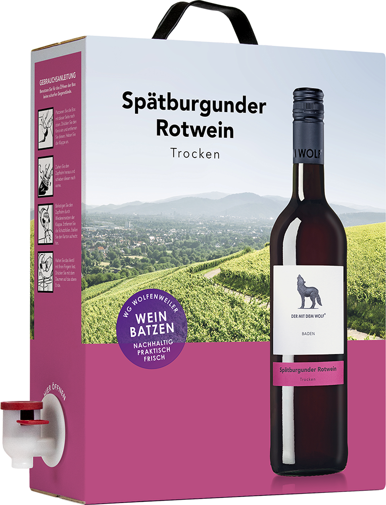 Spätburgunder Rotwein 3 Liter BIB 3,0 L
