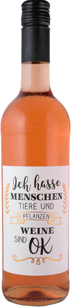 Rosé - Wein trifft auf Poesie "ich hasse"