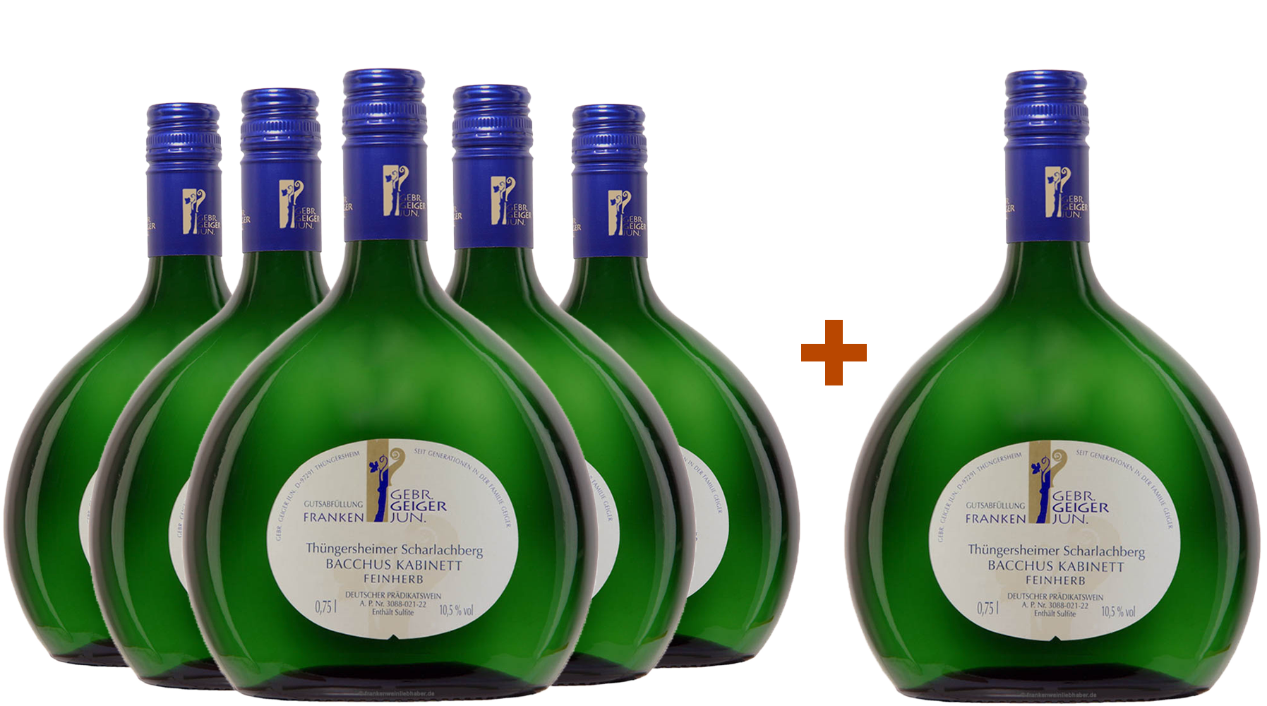 5+1 Paket Bacchus Kabinett feinherb