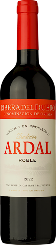2023 Ardal Roble Tradición Ribera del Duero DO reflection