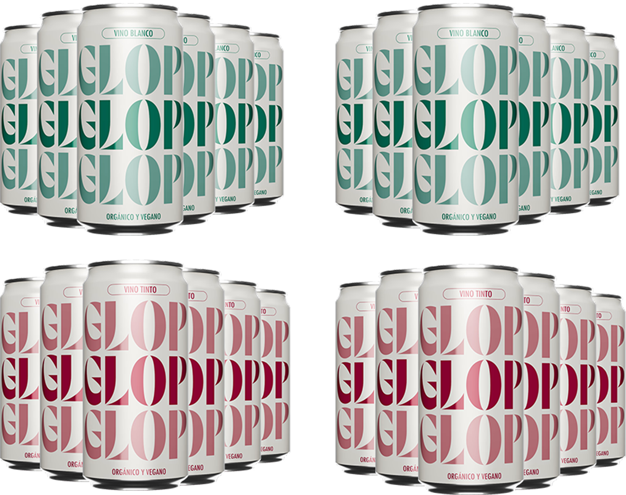 Aktionpaket 6 Glop Wine Red + 6 Glop Wine White Cataluña DO BIO