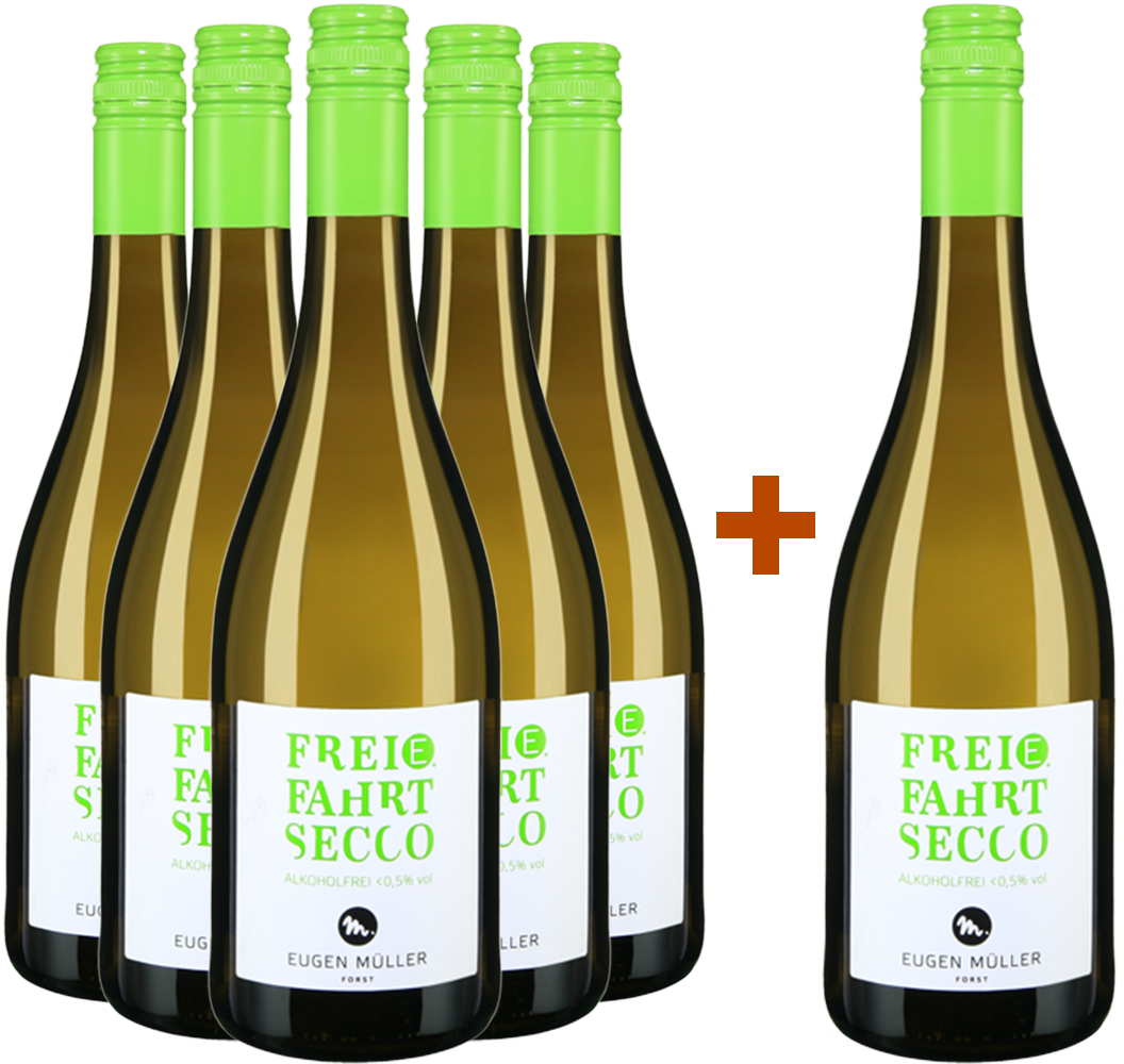 5+1 Paket Freie Fahrt Secco Alkoholfrei