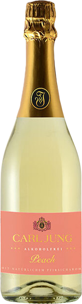"Peach" schäumendes Getränk aus entalkoholisiertem Wein