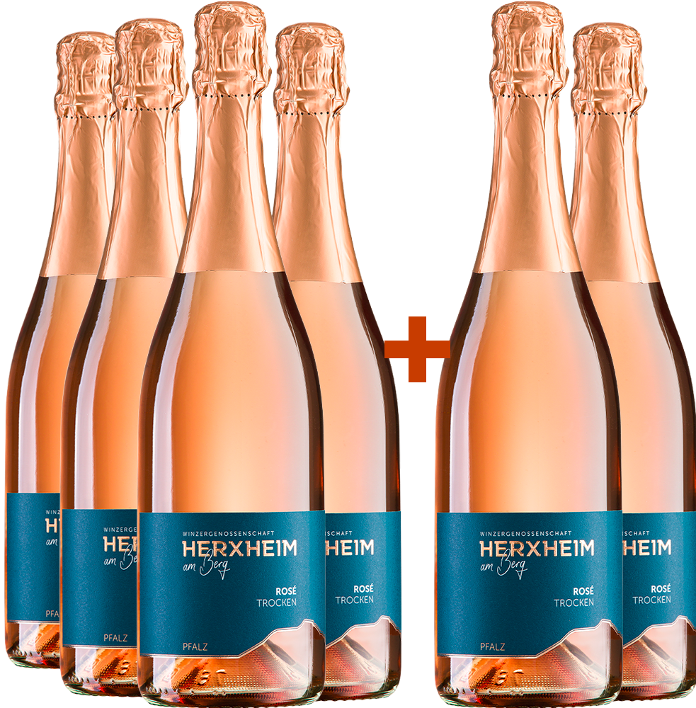4+2 Paket Rosé Sekt trocken