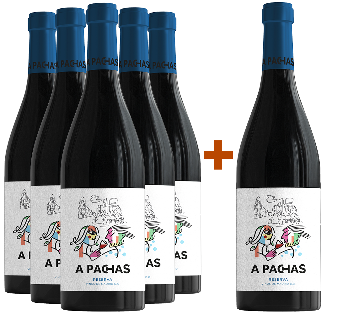 Pack descuento 5+1 A Pachas Reserva Madrid DO