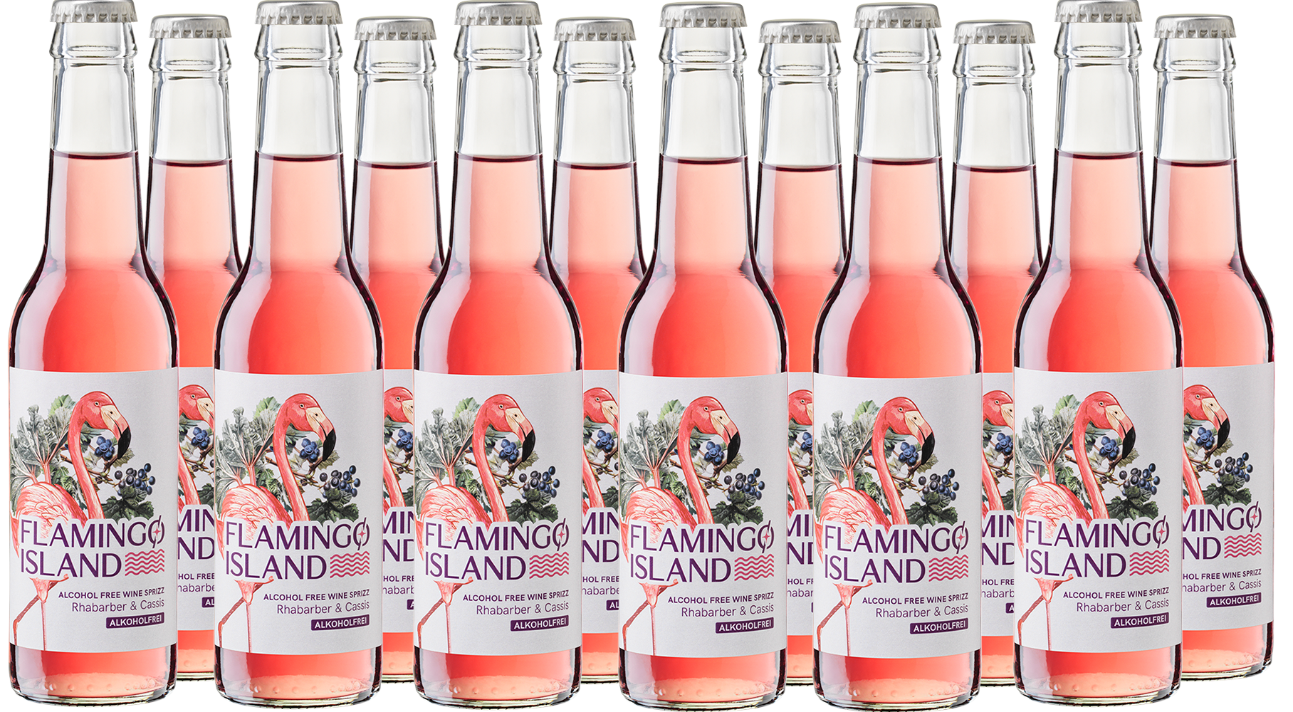 Flamingo Island Rhabarber & Cassis Alcohol Free Wine Sprizz