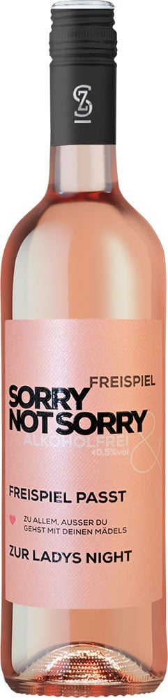 FREISPIEL alkoholfreier Wein "Sorry not Sorry" reflection