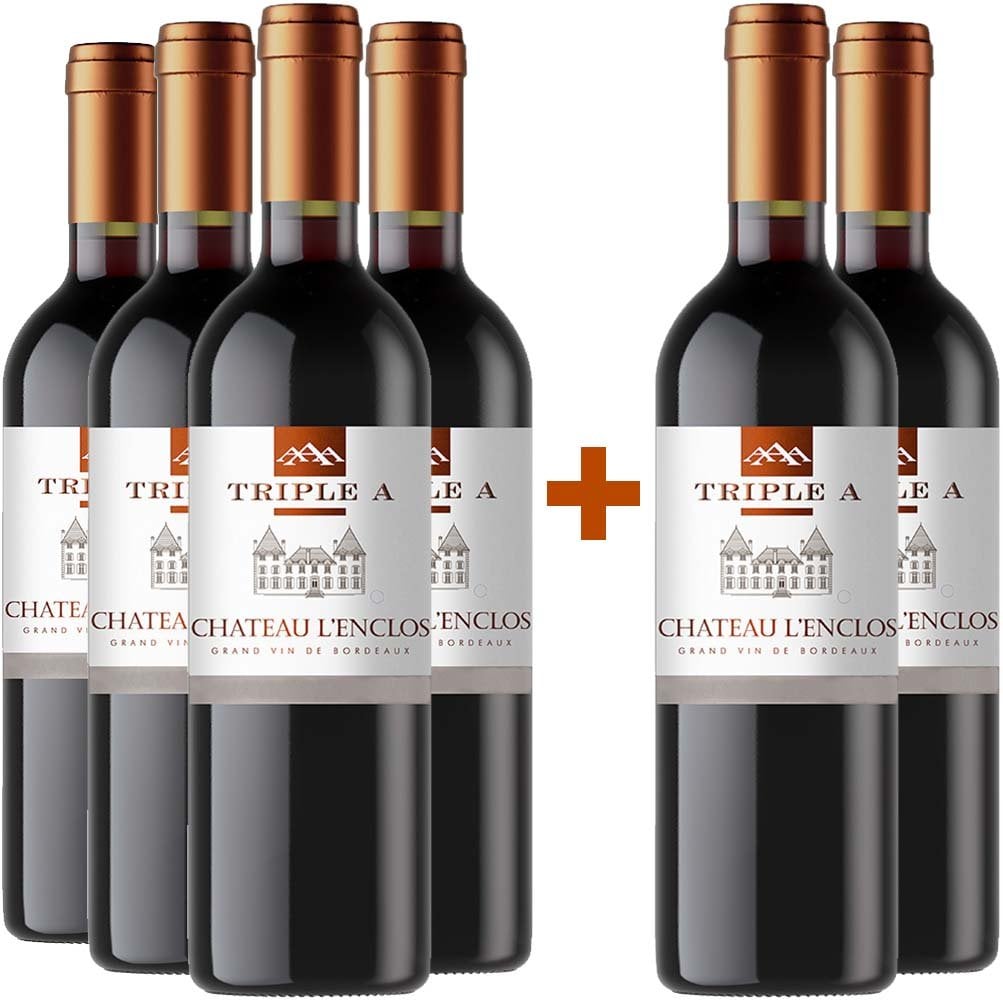4+2 Paket "Château L'Enclos Triple A" Sainte-Foy Côtes de Bordeaux AOP